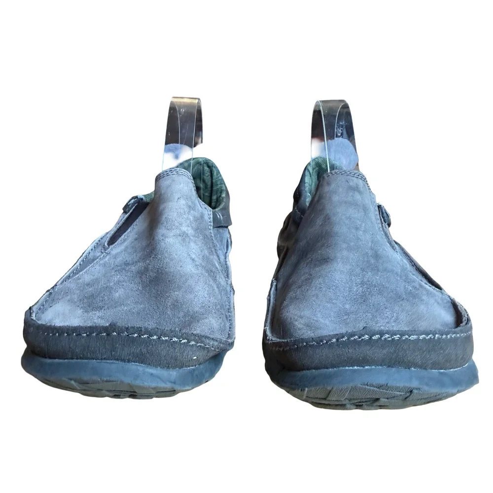 Cushe Dawn Patrol Slipper Dark Gray Raw Leather Slip On Loafers Shoes sz 9